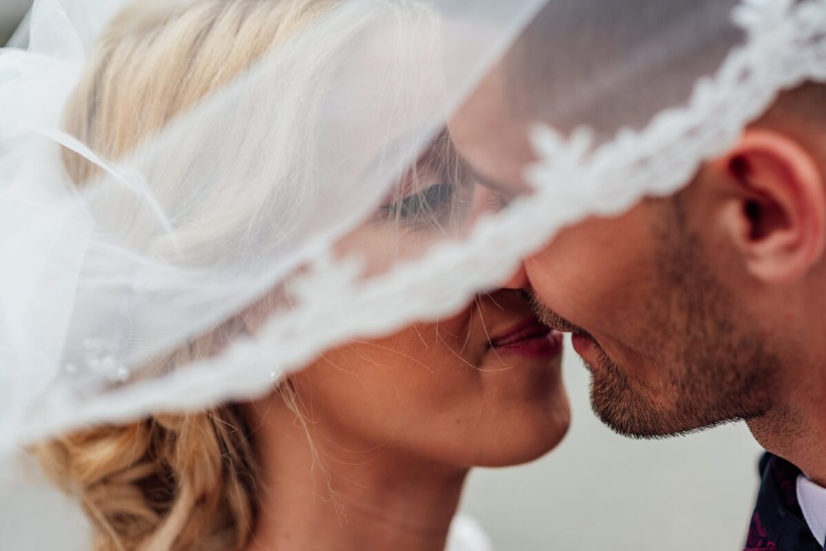 Spanish mantilla style wedding veil